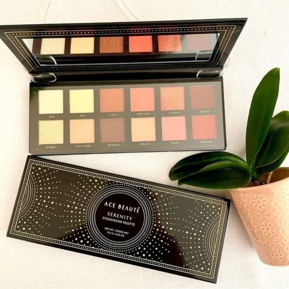 Ace Beauté Serenity Eyeshadow Palette & Aria Reusable Makeup Swabs New - Picture 6 of 8